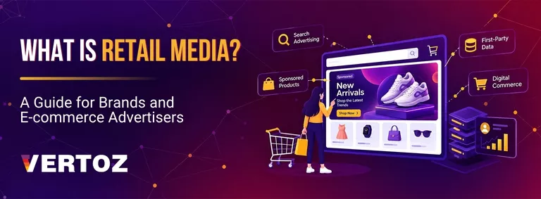 Retail media advertising ecosystem showing e-commerce advertising solutions